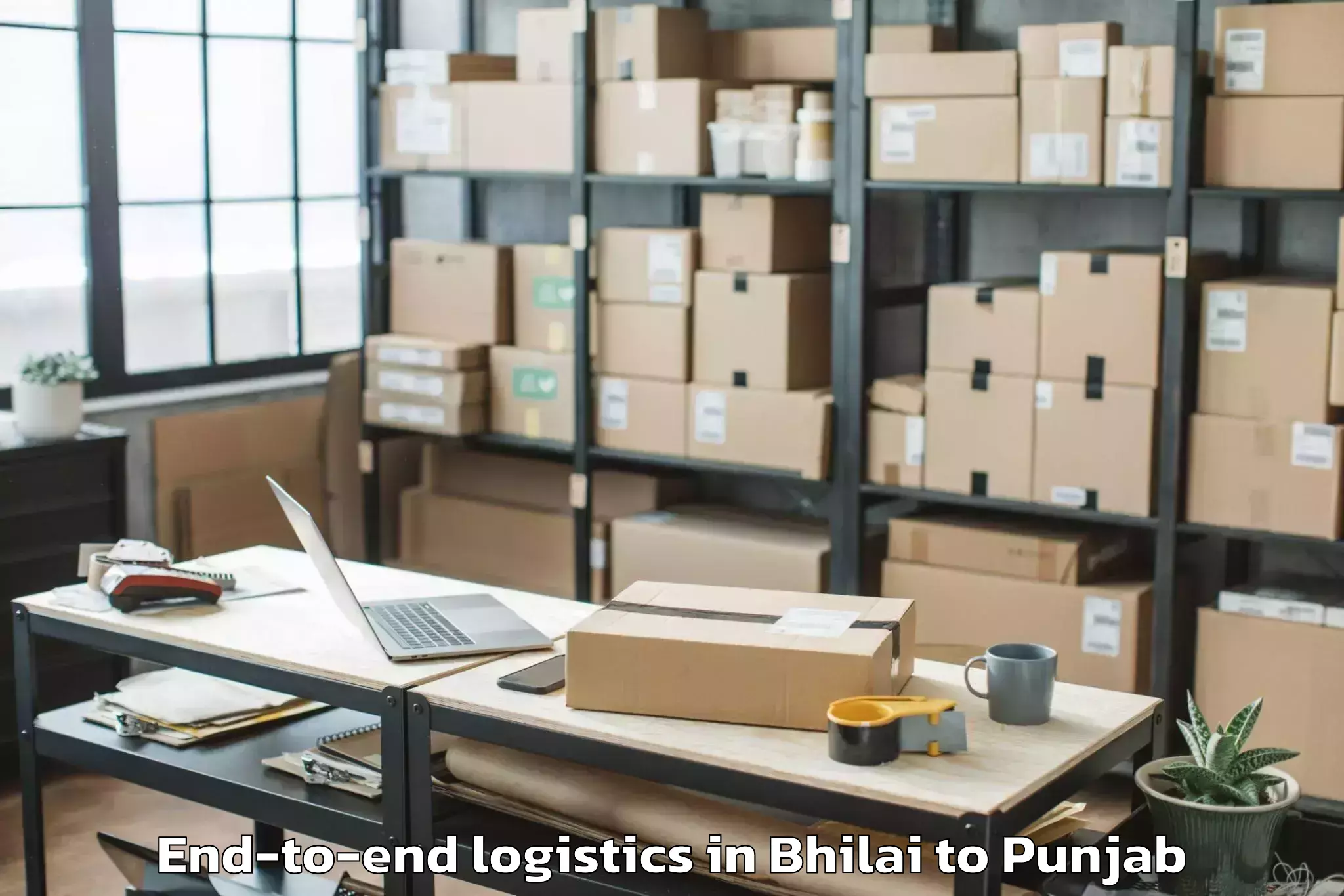 Affordable Bhilai to Amritsar End To End Logistics